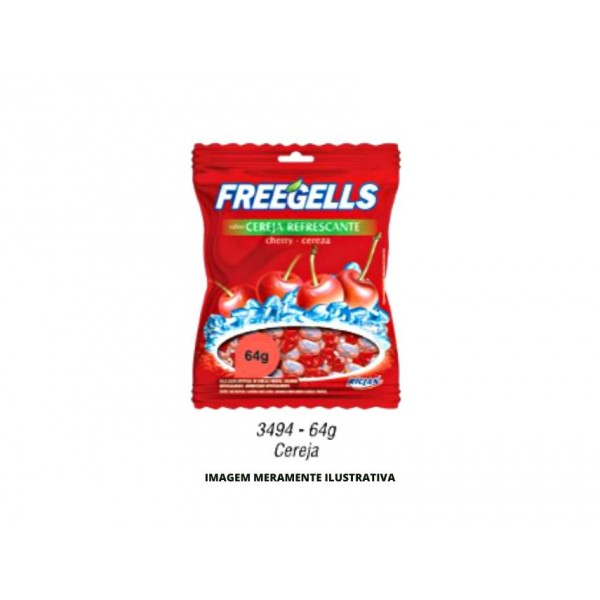 BALA - FREEGELLS RICLAN - 64g CEREJA - CX40